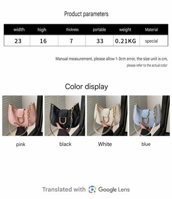 DHgate Mobile SiteVersatile PU Leather Single Shoulder Tote Bag - Casual Korean Style Underarm Handbag for Women_img_5