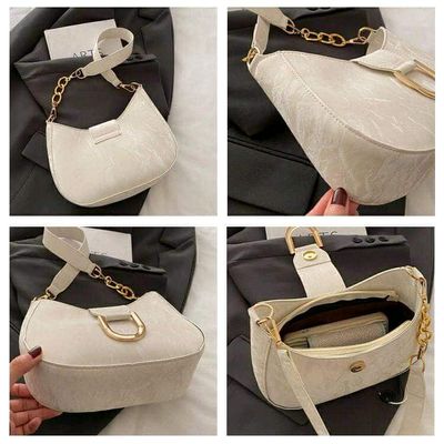 DHgate Mobile SiteVersatile PU Leather Single Shoulder Tote Bag - Casual Korean Style Underarm Handbag for Women_img_6