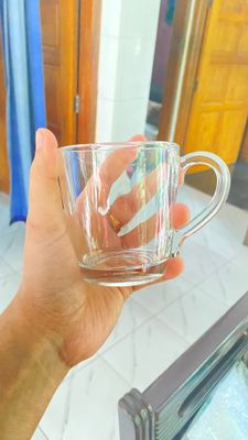 মগ ডিজাইন কাচের চায়ের কাপ সেট -৬ পিছ 200ML #116_img_1