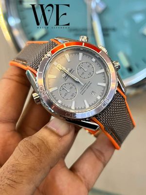 Omega Seamaster Grey Dial Orange Nato Strap_img_0