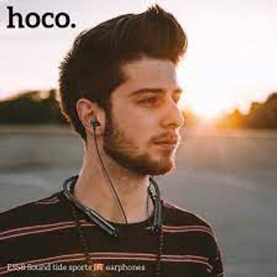 Hoco ES58 Wireless Earphone Bluetooth 5.0 Magnetic Neckband Earphones Bass Wireless Headphones with Mic Stereo Portable Sports Headset Bluetooth Earphone_img_1