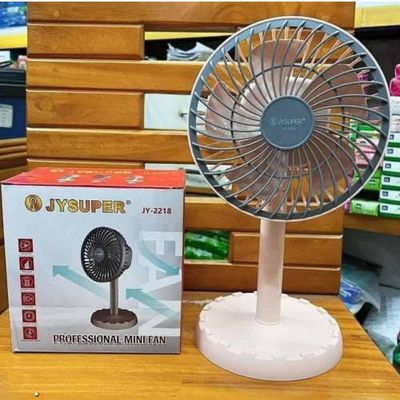 Joy Super JY-2218 Professional Rechargeable Portable Mini Table Fan_img_2