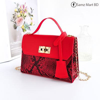 Gorgeous Snake leather pattern One Shoulder Bag Small_img_4