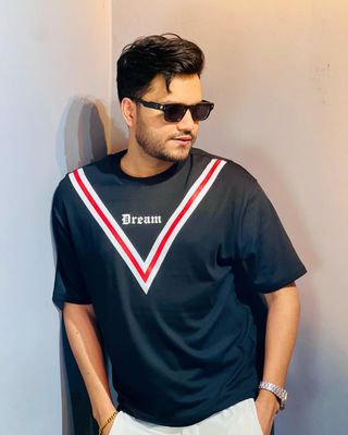 Drop Shoulder T-shirt - Black