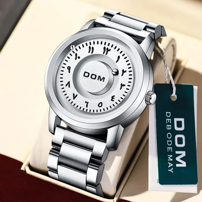 DOM 1769 Solar System Magnetic Watch - Chain Silver_img_1