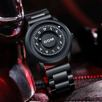 DOM 1769 Solar System Magnetic Watch - Black Chain_img_1