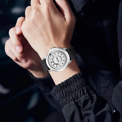 DOM 1769 Solar System Magnetic Watch - Silver Black_img_5