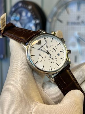 Emporio Armani brown belt white dial_img_0