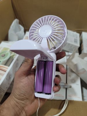 Portable Handheld Fan 5 Speeds 2400mAh MI Fang Digital Display Mini Pocket Fan Rechargeable 2.5W Powerful Wind Phone Holder Design Fans_img_3