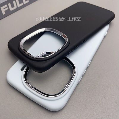 iQOO12 silicone oval frosted large hole round edge anti-fall soft shell protective cover_img_5