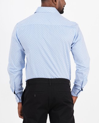 Men's Long-Sleeve Regular-Fit Non-Stretch Cotton Formal Shirt_img_1