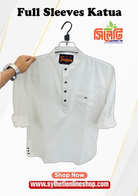 Traditional Full Sleeves Katua (White)_img_0