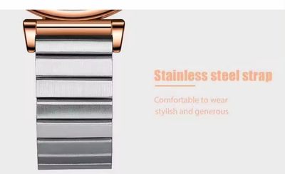 Curren 9081 Ladies Chain Watch- Silver Dial- Rose Golden Bezel- Silver Chain- TF Code CR822CF_img_4