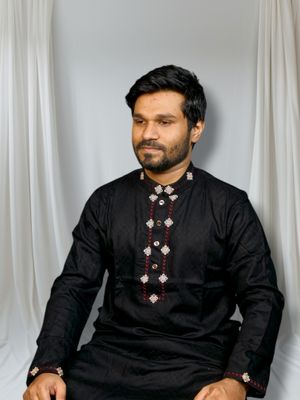 luxury black color panjabi code:512