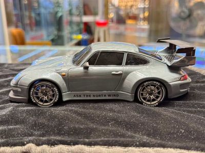 Porsche 993 911 RWB 4WD RC Drift Car With Tires & Traffic Cones_img_3