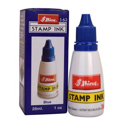 Stamp Pad ink shiny 28ml Black ,Red, Violet, Blue 1pcs_img_1