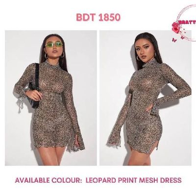 Leopard Print Mesh Dress_img_0