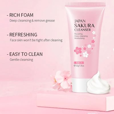 Japan sakura Face wash 50ml_img_1