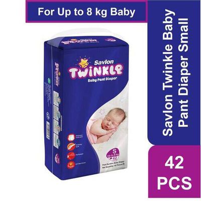 Savlon Twinkle S Size 42pcs Pant Diapers for Up to 8kg Babies_img_0