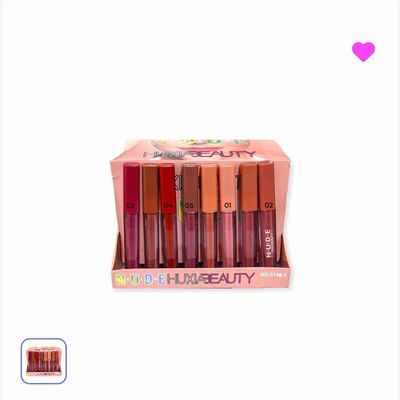 Nude huxiabeauty matte lip gloss 48pcs box_img_3
