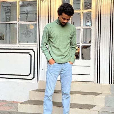 Turtle Neck T-shirt X Light Green_img_1