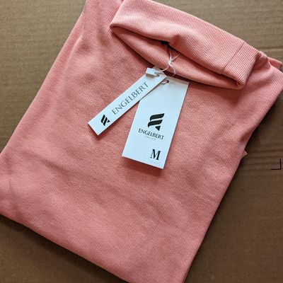 Turtle Neck T-shirt X Baby Pink_img_1