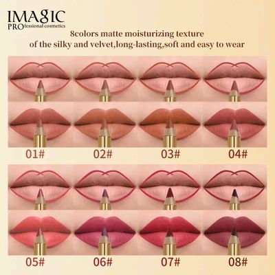 Imagic 08 Color Matte Lip Liner Set_img_1