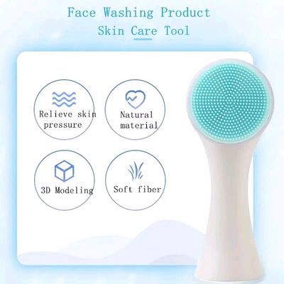 Double Side Silicone Facial Cleanser Brush_img_1