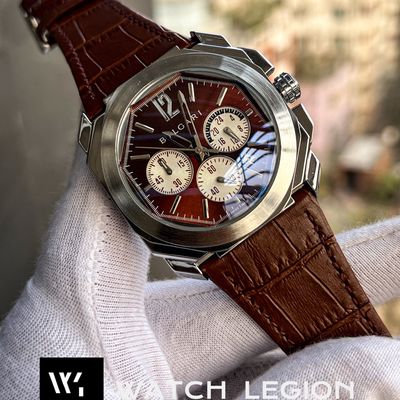BVLGARI BELT BROWN WHITE