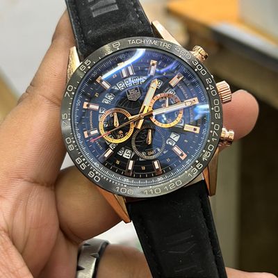 TAG HEUER 01 100M BLK BELT, RG CASE, BLK DIAL_img_0