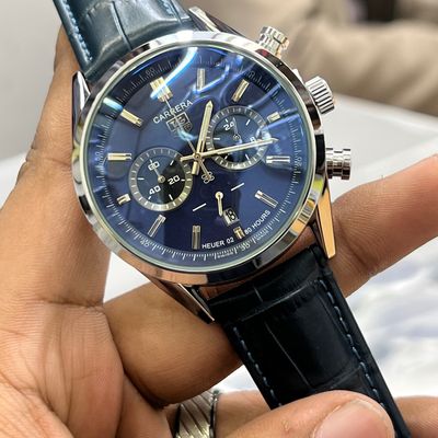 TAG BELT 2 CHRONO SILVER BODY BLU BELT,DIAL RUBEL_img_0