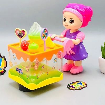 Electric Transparent Ice-Cream Van With Doll_img_1