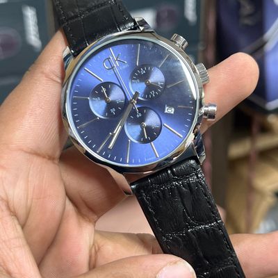 CK BLK BELT BLU DIAL