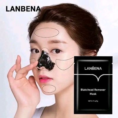 Lanbena Bamboo Charcoal Pore Strips Blackhead Mask_img_2