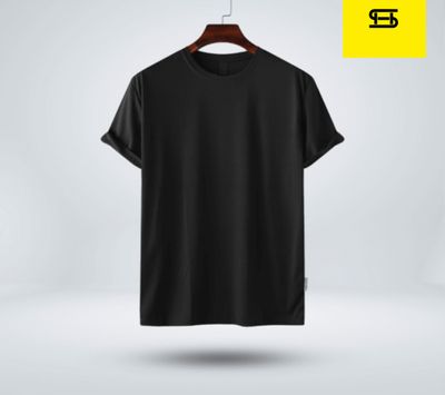 Solid black T-shirt_img_0