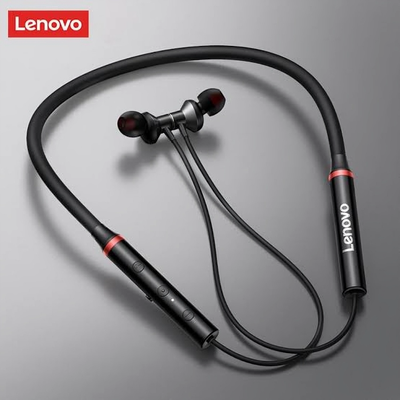 Lenovo HE05x Wireless Bluetooth Neckband: Enjoy Stunning Sound and Long Battery Life