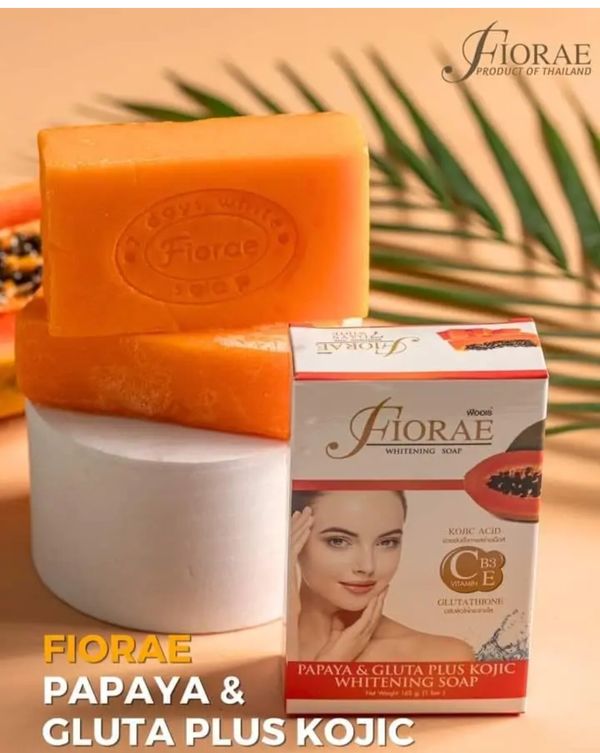Fiorae papaya & Gluta plus whitening kojic Acid Soap.