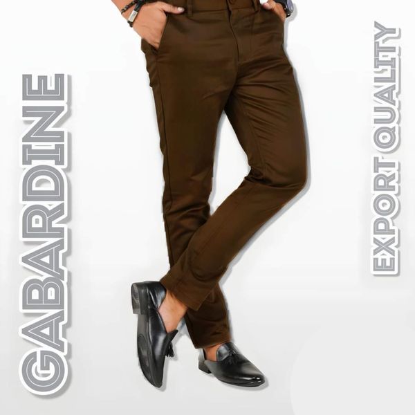 Gabardine Pant- Coffee Bean