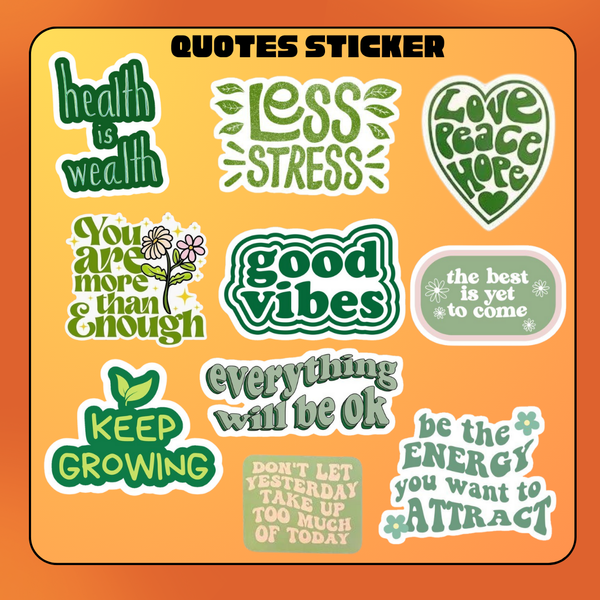Quote sticker set 02