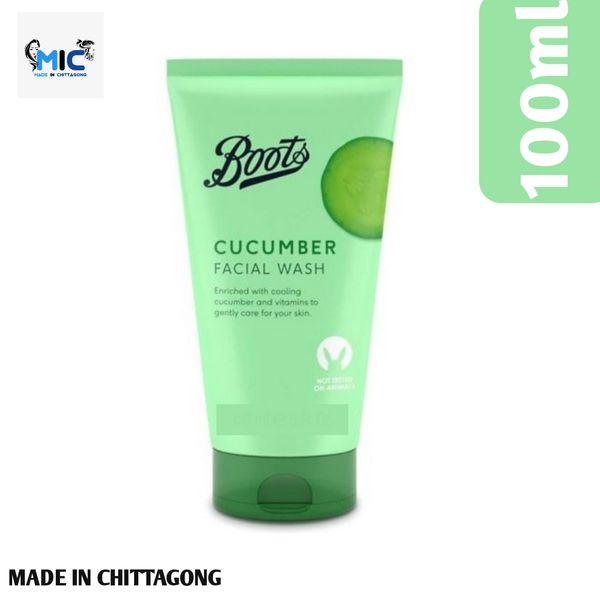 Boots Essentials Cucumber Facial Wash 100ml | Boots Cucumber Facial Wash