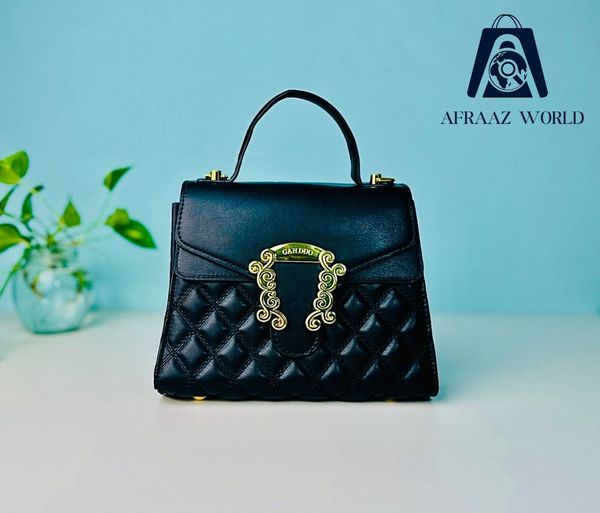Luxury Quilted Top-Handle Bag