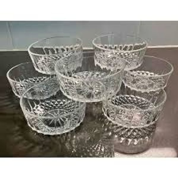 Glass Firni Bati Set 6 pcs-কাচের নাস্তা বাটি সেট -৬ পিছ #22B