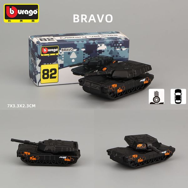 Bburago 1:64 Bravo Black Die-cast Model Car