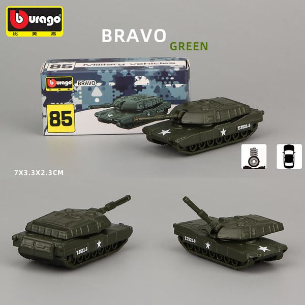 Bburago 1:64 Bravo Green Die-cast Model Car