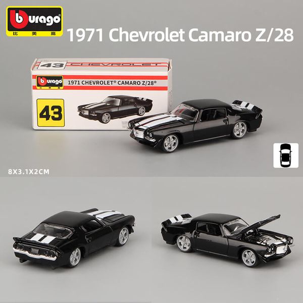 Bburago 1:64 1971 Chevrolet Camaro Z/28 Die-cast Model Car