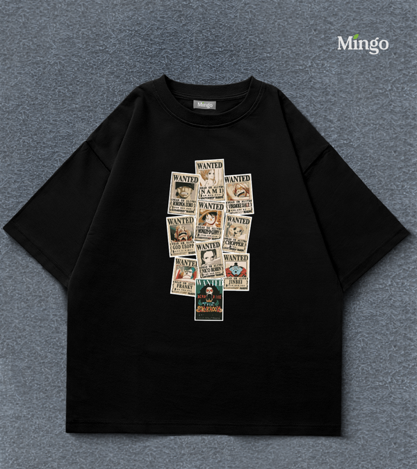 Wanted Collection (One Piece) - Black Dropshoulder - Image 2