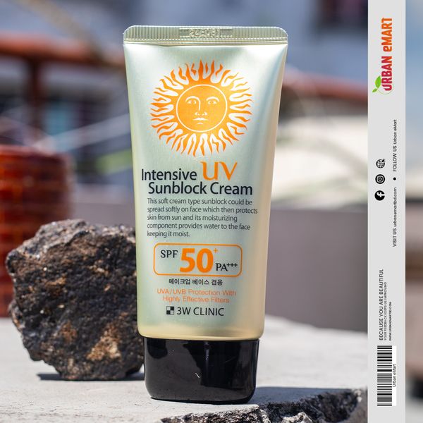 3W Clinic Intensive UV Sunblock Cream SPF50 PA+++ 70ml