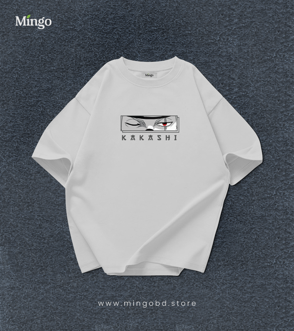 Kakashi - White Dropshoulder - Image 1