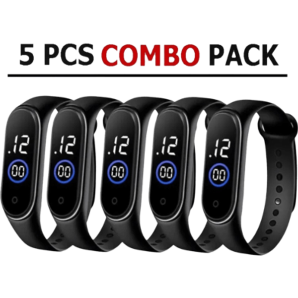 Sports Waterproof Watch Combo