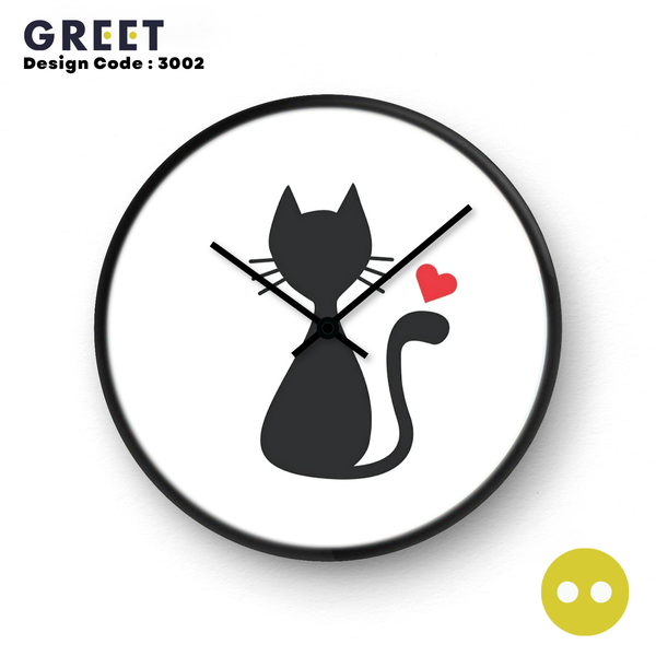 UwU Cat Theme Wall Clock